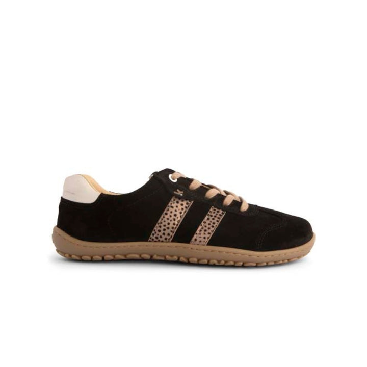 Ila KL black leopardo Suede Barefoot Ladies Sneakers