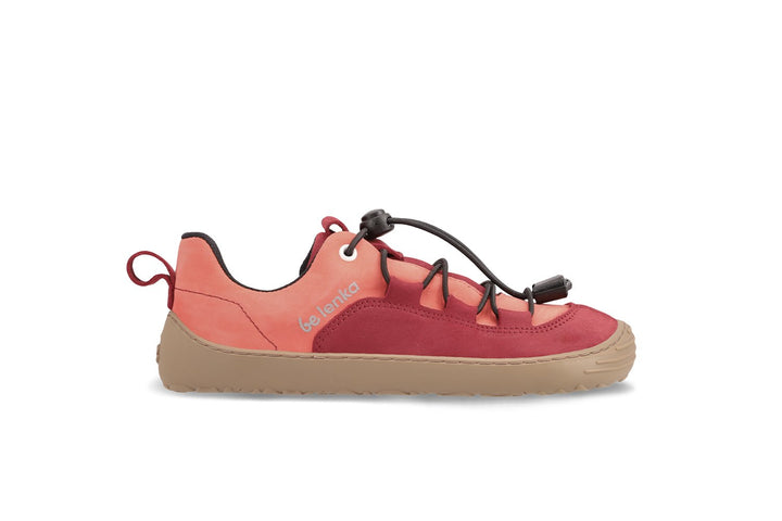 Кроссовки Xplorer BL темно-красные и коралловые Barefoot Kids