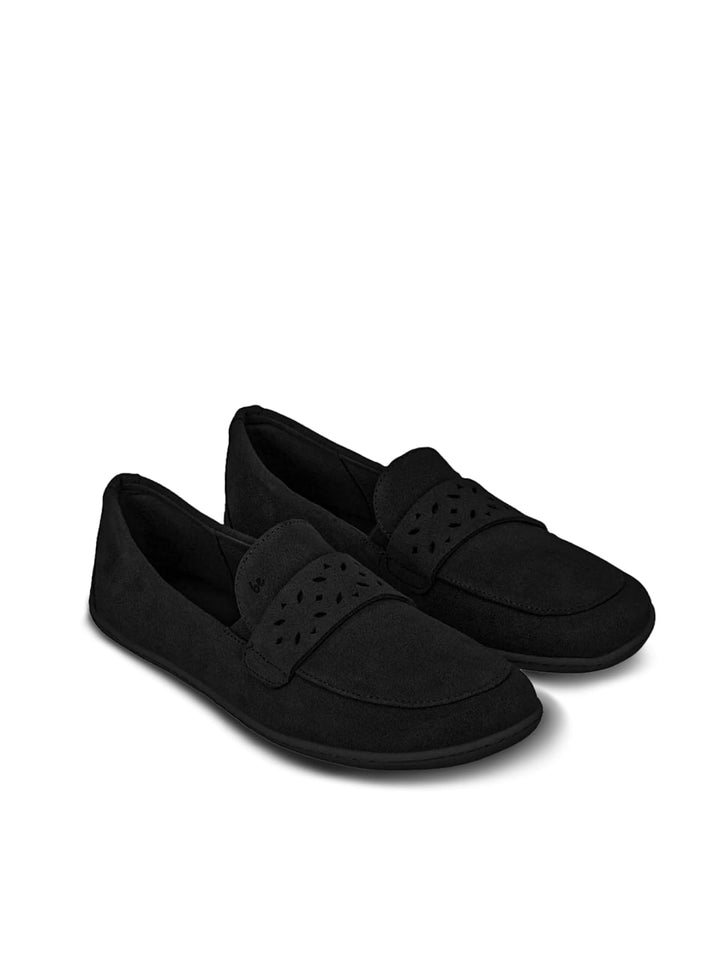 Bianca BL all black Barefoot Moccasins