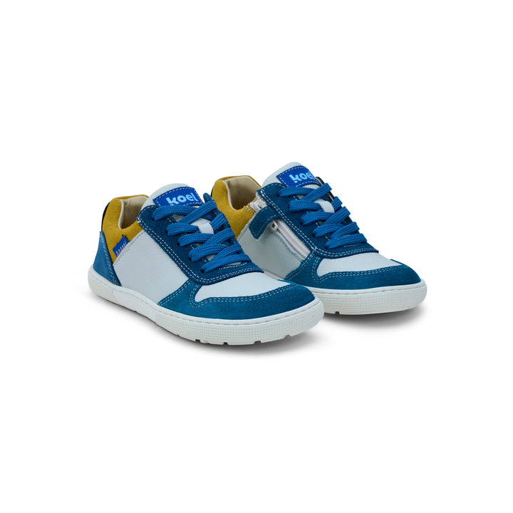 Date Suede KL white and blue Barefoot Sneakers