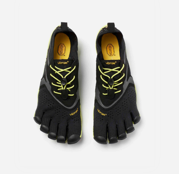 V-Run Men's Black&Yellow VB Barefoot Sneakers