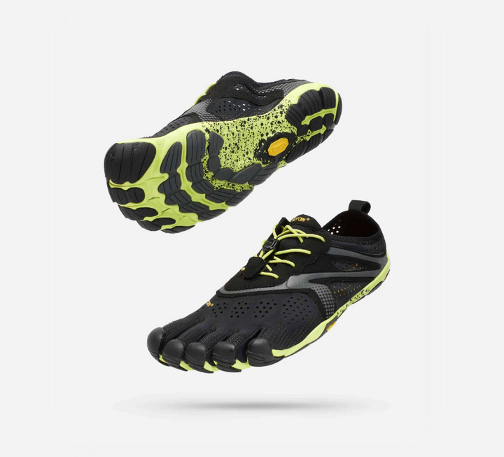 V-Run Men's Black&Yellow VB Barefoot Sneakers