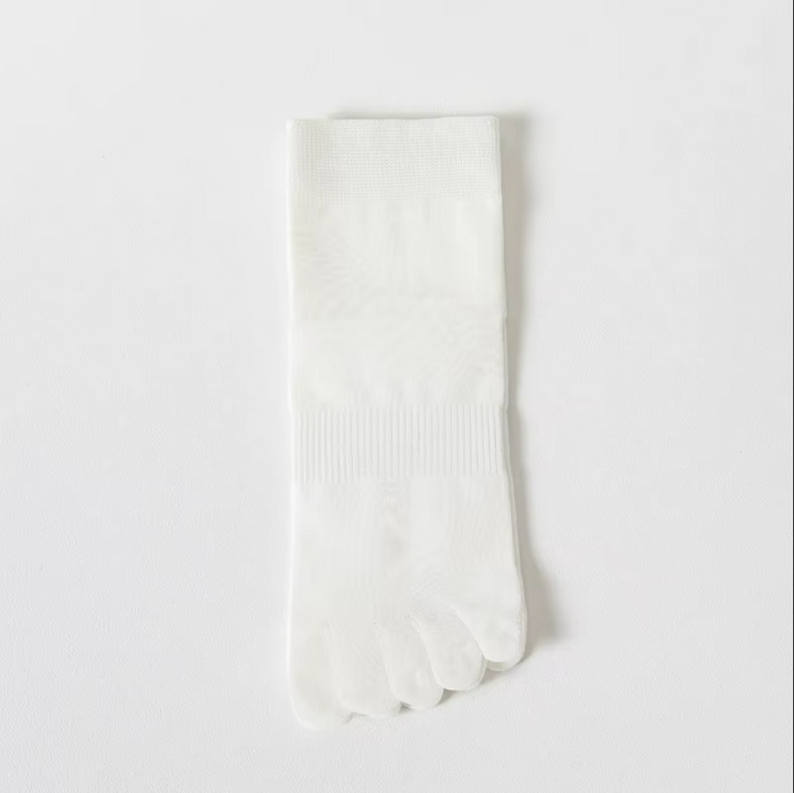 5Toe white Bamboo Sock