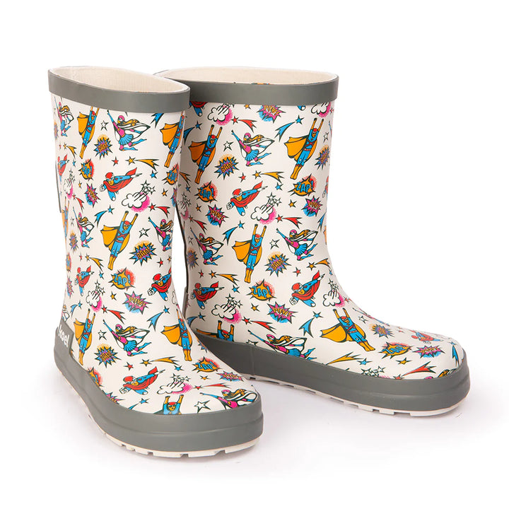 Резиновые сапоги Wellie Paint KL super herroes Barefoot Kids