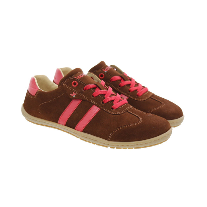 Ila KL chocolate Suede Barefoot Ladies Sneakers