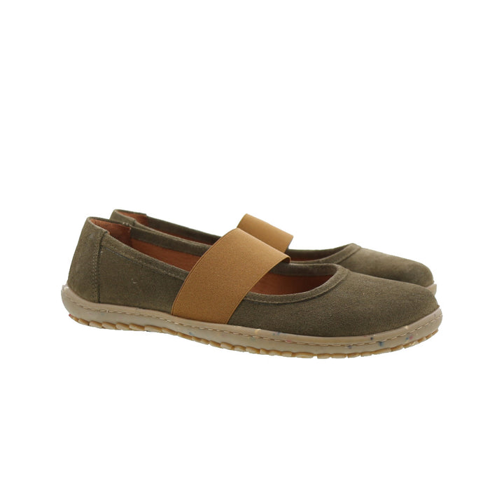 Izzie BL olive Eco Barefoot Ballet Flats