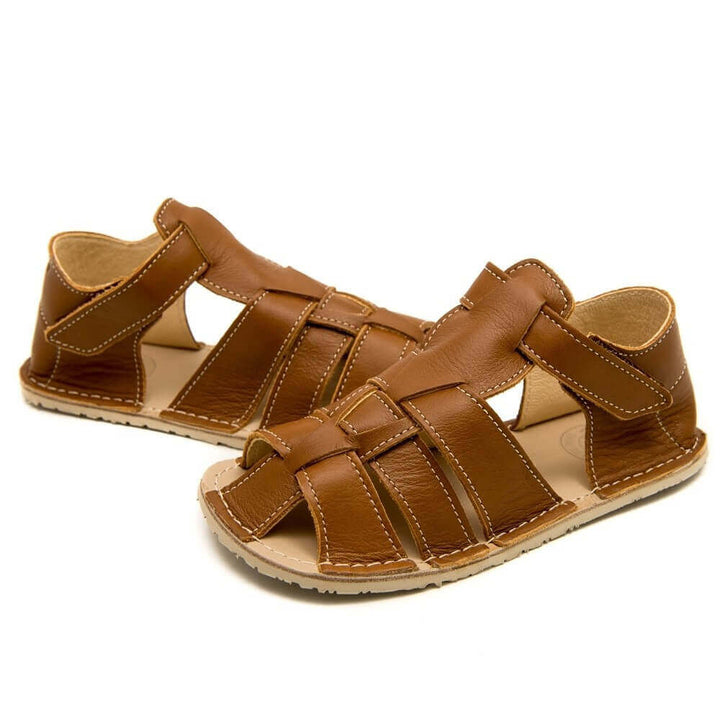 Marlin Wide ZZ brown Barefoot Kids Sandals