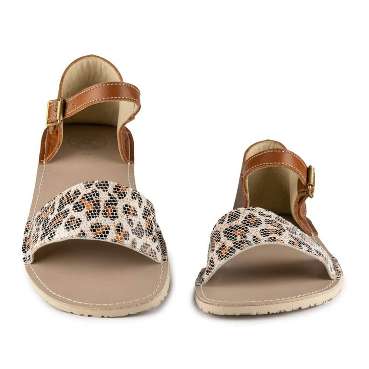 Siren ZZ brown leopard Barefoot Sandals