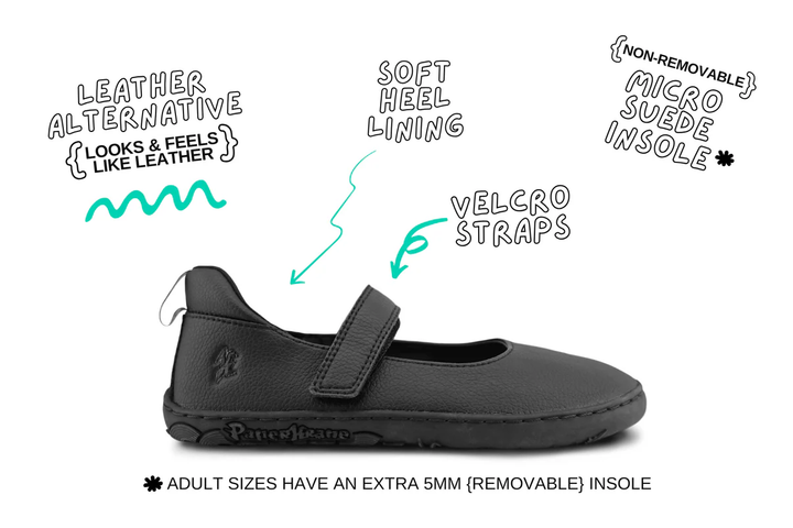Atlas MJ PK black Barefoot Kids Ballet Flats