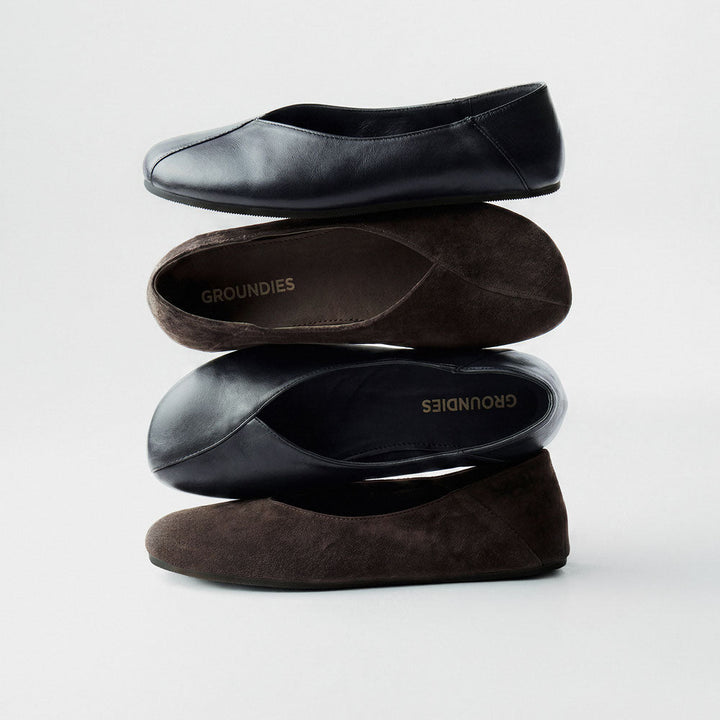 Curve GR chocolate Barefoot Ballet Flats