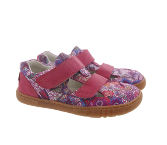 Devin Flowers KL fuchsia flowers Barefoot Sandals