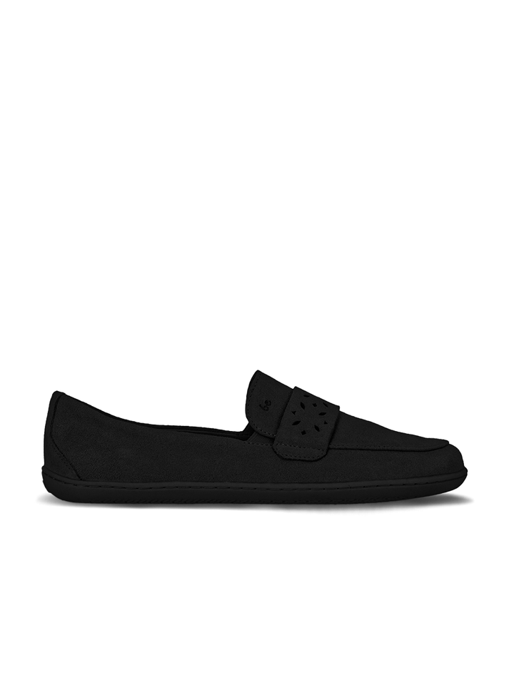 Bianca BL all black Barefoot Moccasins