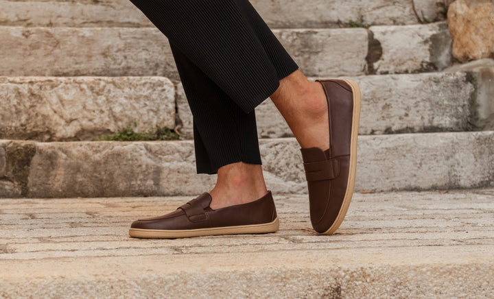Buena BL brown and beige Barefoot Moccasins