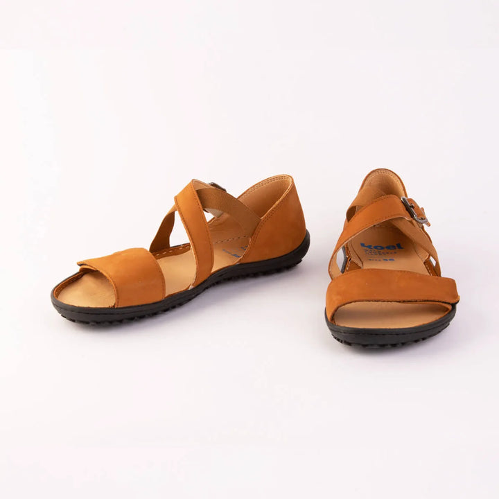 Isa Suede KL cognac Barefoot Sandals