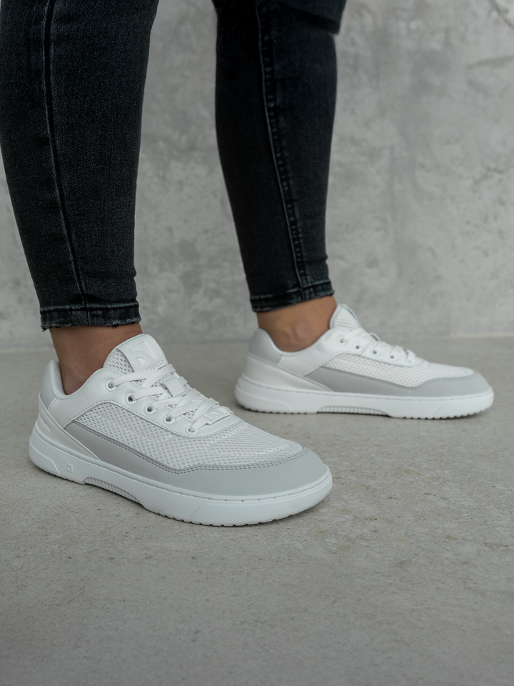 Vaporo BL white and grey Barefoot Sneakers