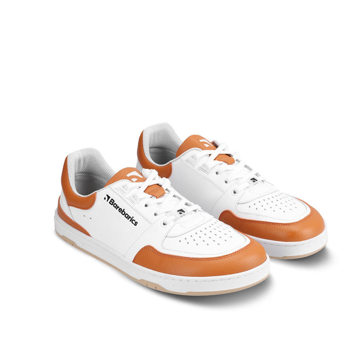 Wave BL white and orange Barefoot Sneakers