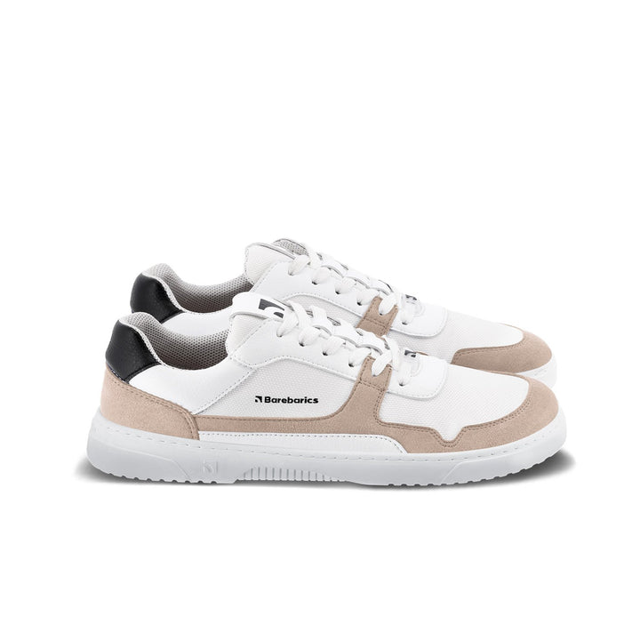 Zing BL white and beige Barefoot Sneakers