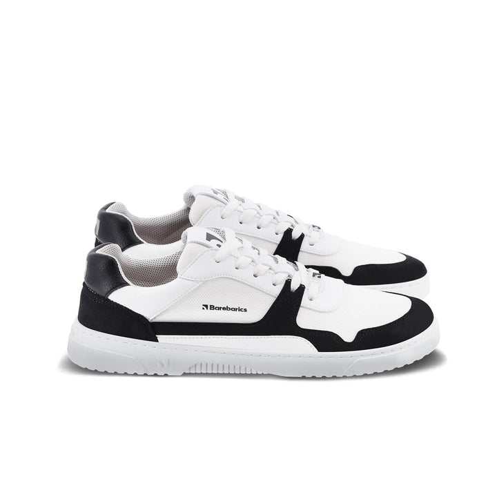 Zing BL white and black Barefoot Sneakers