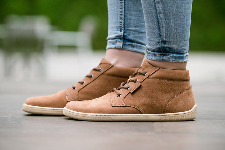 Synergy BL cognac and beige Barefoot Boots