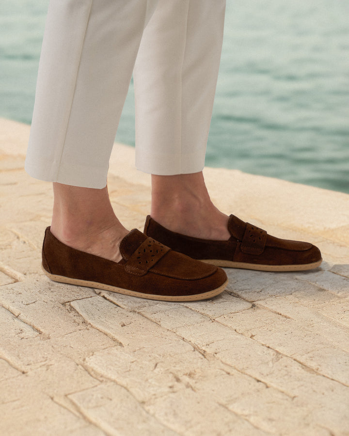 Bianca BL chocolate brown Barefoot Moccasins