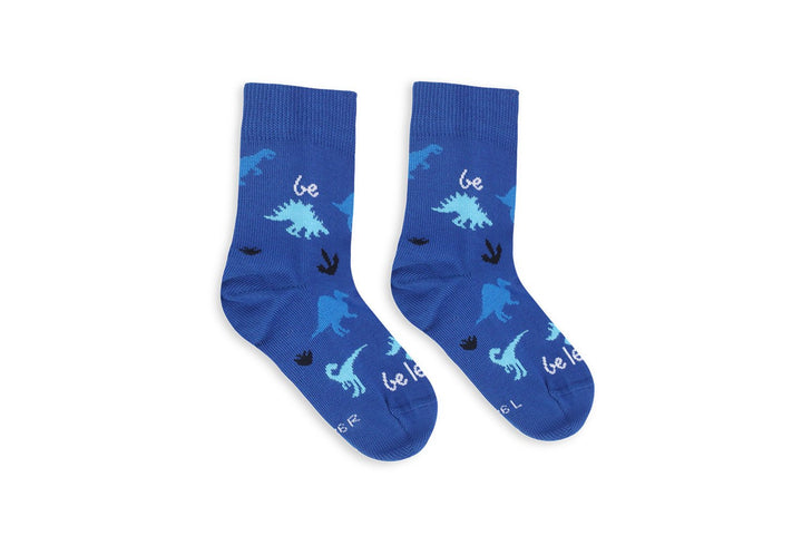 Crew Barefoot Kids Socks BL dino royal blue