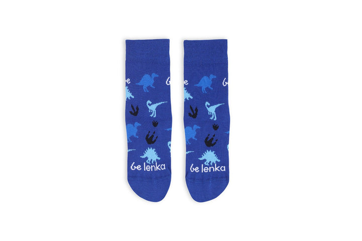 Crew Barefoot Kids Socks BL dino royal blue