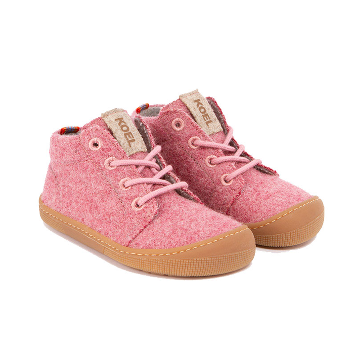 Laces Merino KL imperial pink Barefoot Kids Boots