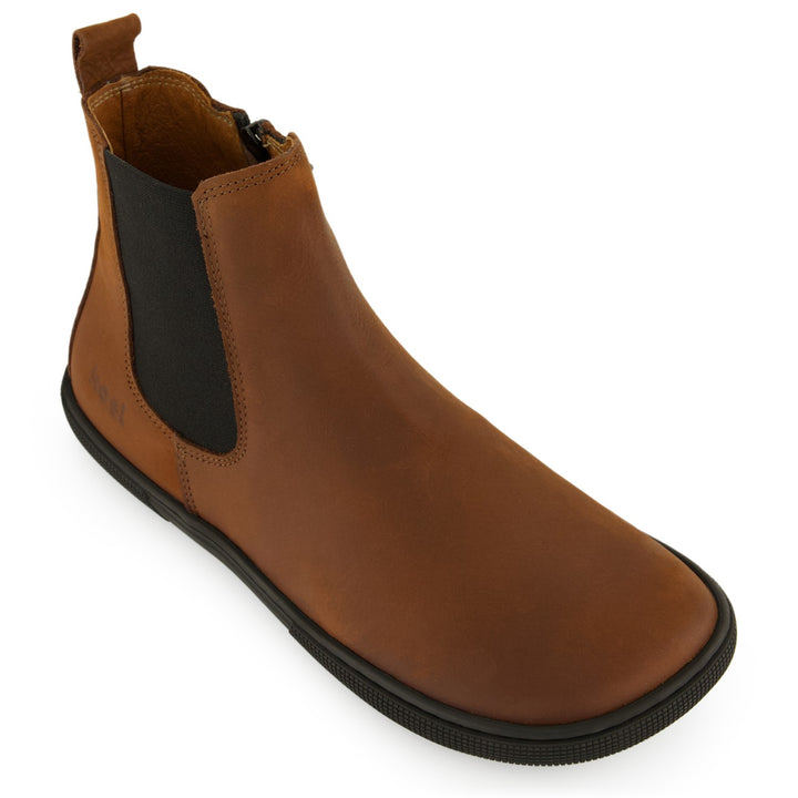 Ботинки женские Chelsea KL шоколадные Barefoot