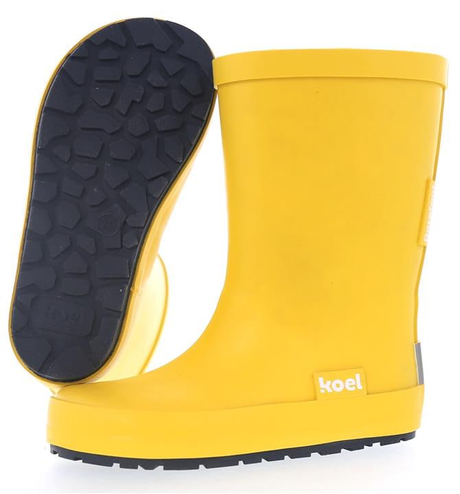 Wellie Mono KL yellow Barefoot Kids Rubber Boots