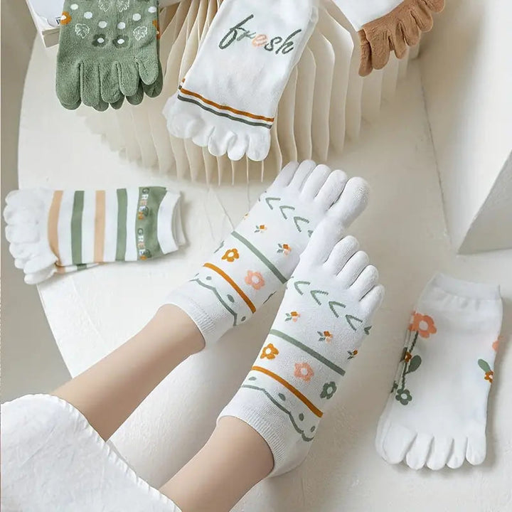 Floral Kids Toe Socks