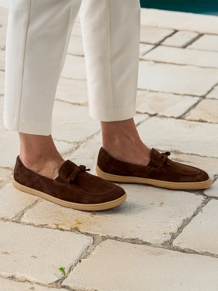 Aphrodite BL brown Barefoot Moccasins