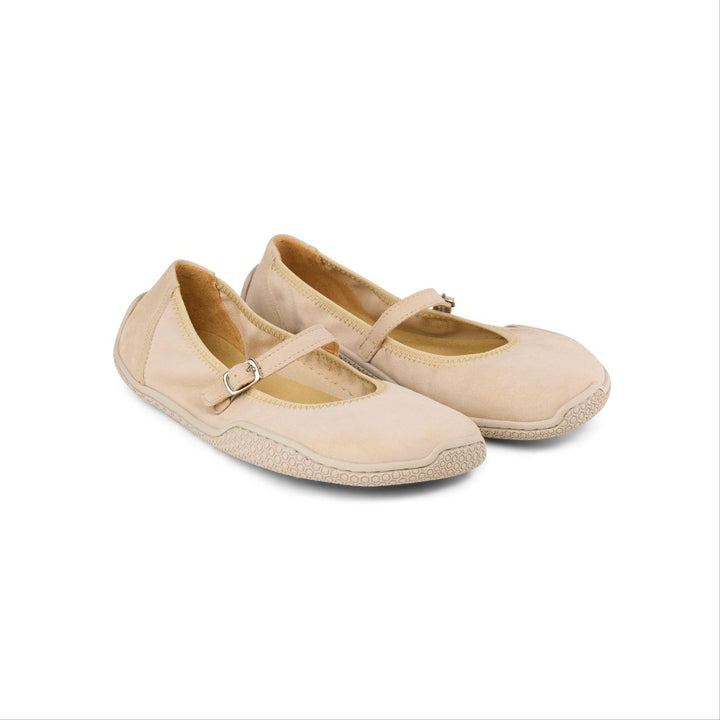 Valeria Suede KL beige Barefoot Ballet Flats