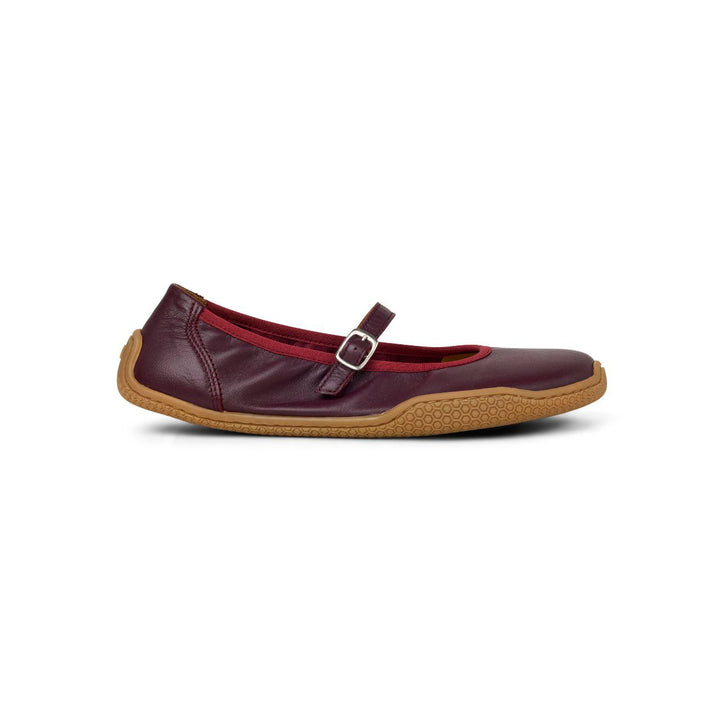 Valeria Leather KL bordo Barefoot Ballet Flats