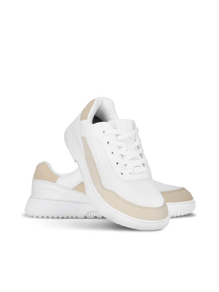 Vaporo BL white and beige Barefoot Sneakers
