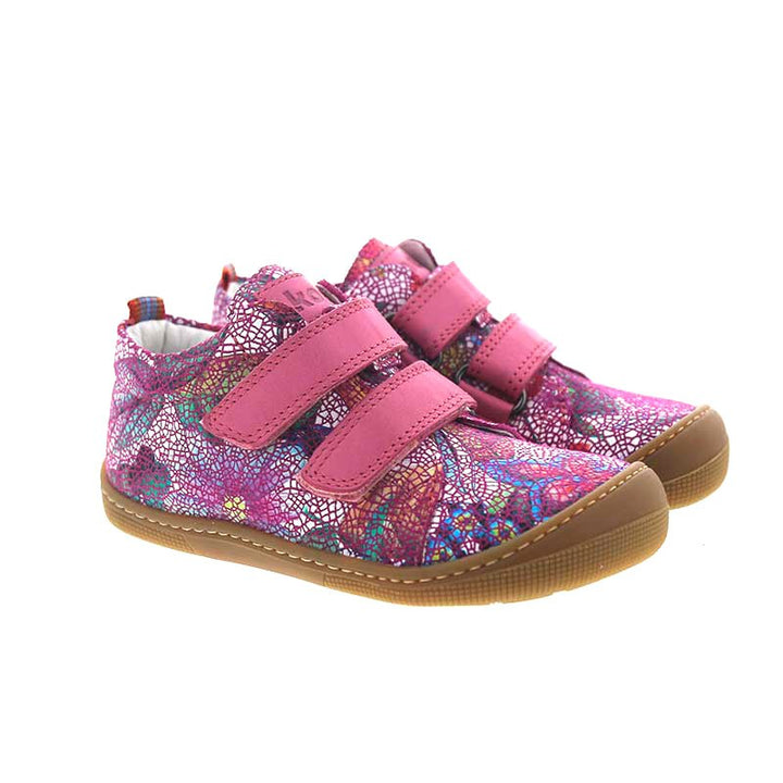 Danny Fantasy KL fuchsia flowers Barefoot Kids Boots