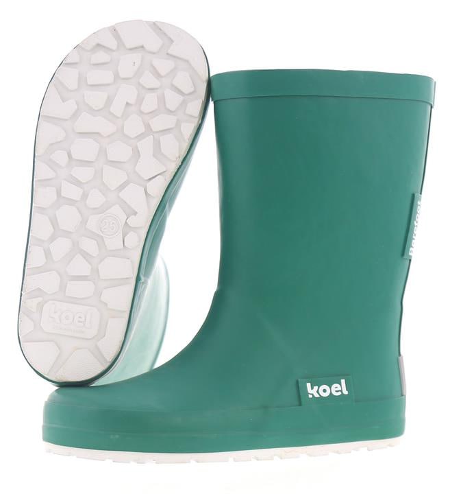 Wellie Mono KL green Barefoot Kids Rubber Boots