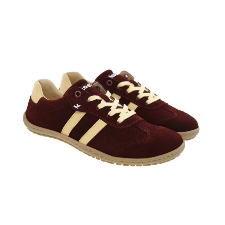 Ila KL bordo Suede Barefoot Ladies Sneakers