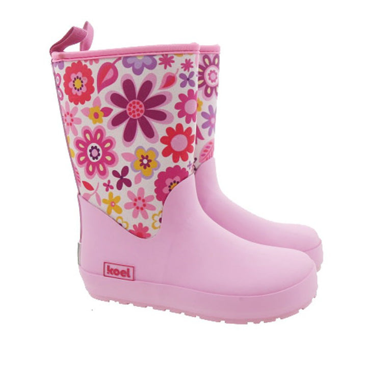 Wellie Neopren KL flowers fuchsia Rubber Boots