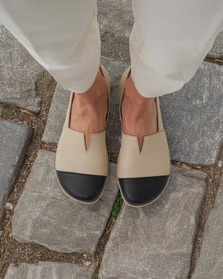 Rosaluna BL light beige Barefoot Mocassins